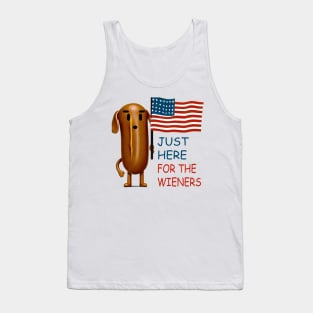 I'm just here for the wieners Tank Top